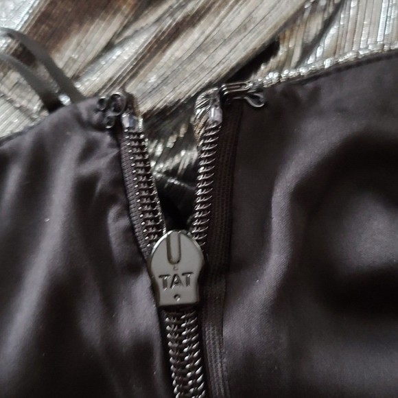 Retrofete Everly Jumpsuit Liquid Metallic Gunmetal Size S $585 NWT - Picture 13 of 15